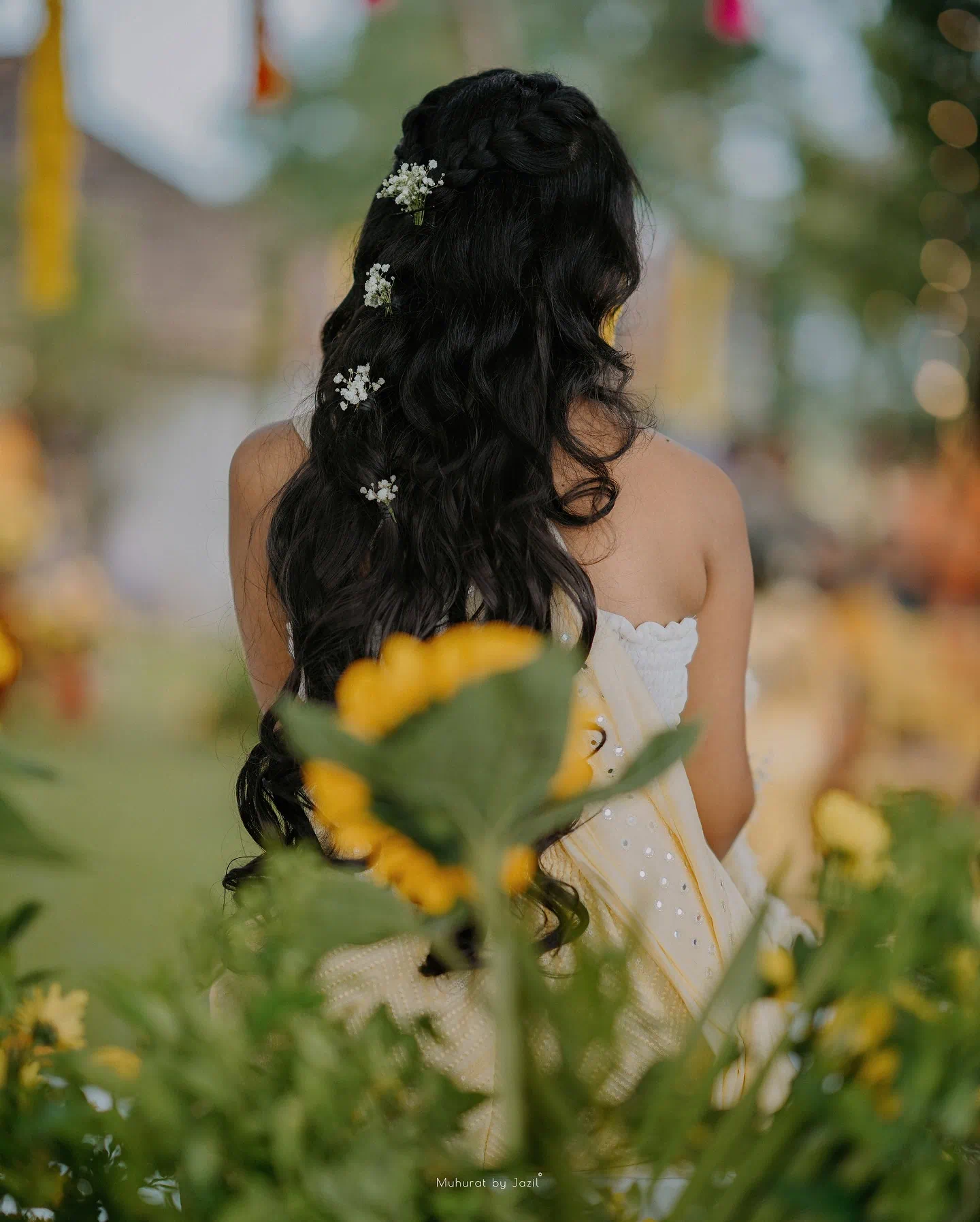 A joyful wedding portrait